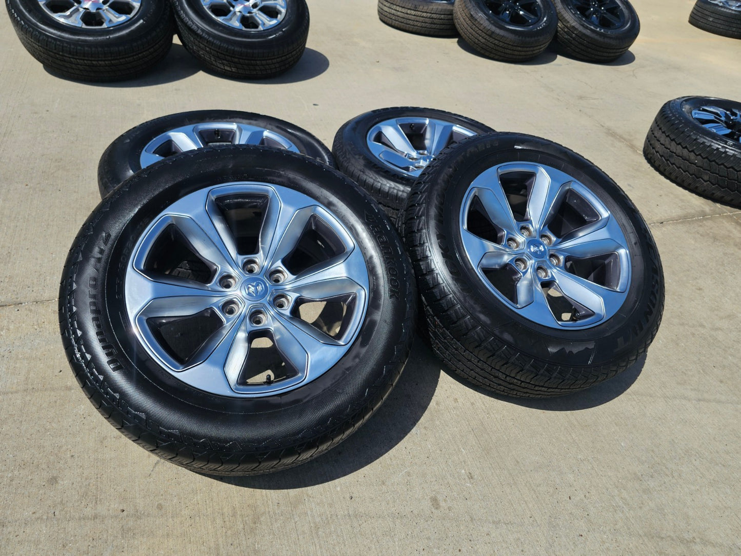 20" Dodge Ram 1500 OEM Laramie Long Horn wheels rims 2681 tires SET HANKOOK
