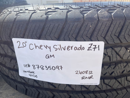 20" Chevy Silverado Z71 GMC Sierra Canyon OEM wheels rims 2025 2026 2027 SET NEW