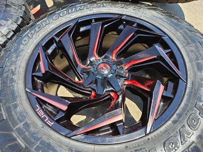 22x10 FUEL D775 Reaction Chevy Dodge Ram 2500 3500 wheels rims 37" 8x165 8x6.5