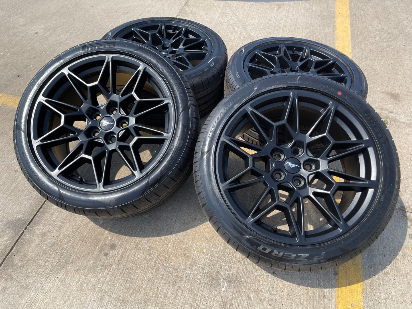 19" Ford Mustang GT Track Pack OEM 10600 10603 wheels rims BLACK 2026 2027 NEW