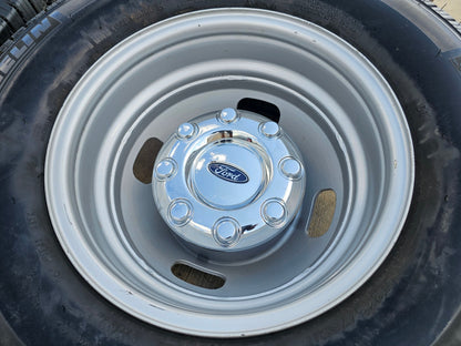 (6) 17" Ford F-350 Dually OEM rims wheels 3615 99016 tires SET MICHELIN M/S2 NEW