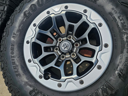 18" Dodge Ram 1500 RHO TRX Beadlock OEM wheel rim 2735 tires 2023 2024 2025