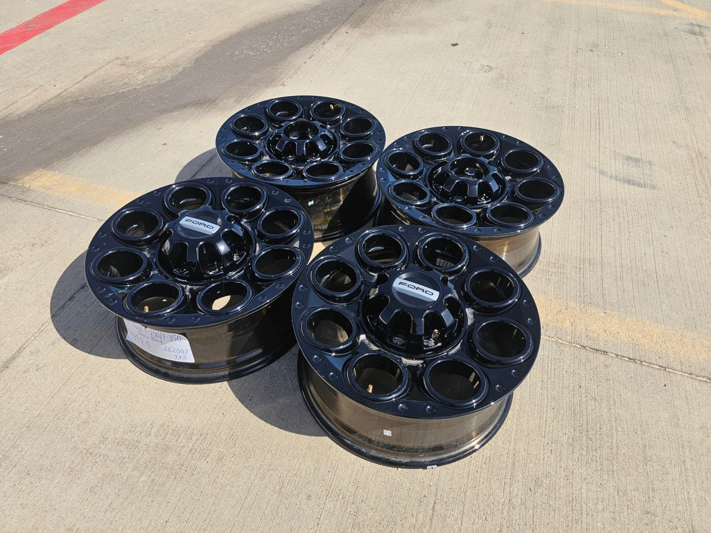 20" Ford F-250 F-350 OEM black Lariat wheels rims 10299 10484 NEW