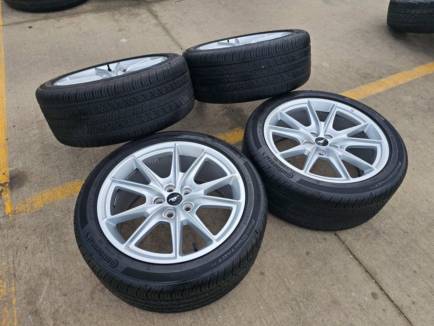 19" Ford Mustang Stealth GT OEM wheels rims 95759 tires 2021 2022 2023 2024 2025