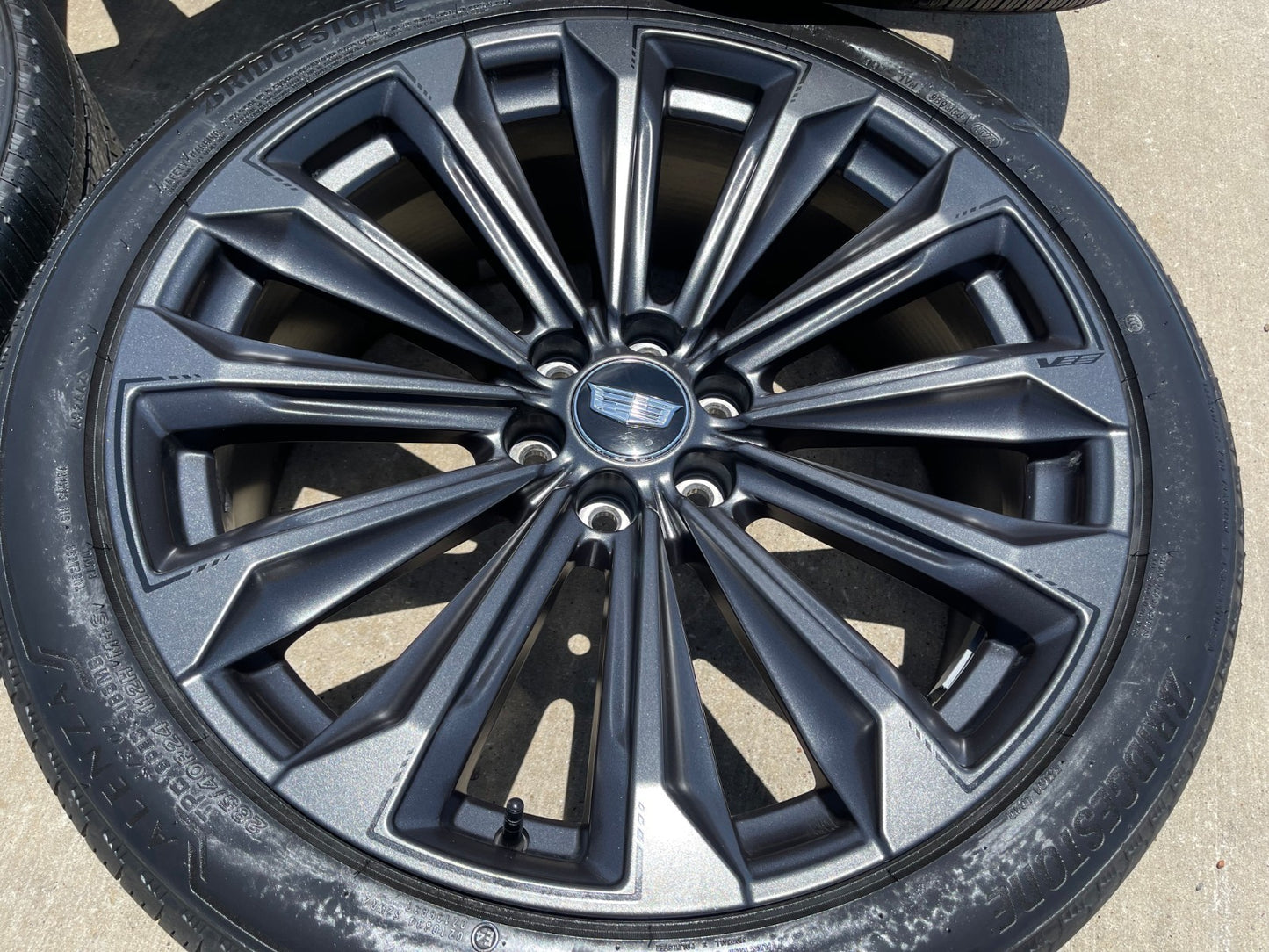 24" Cadillac Escalade V PLATINUM OEM wheels rims tires 2024 2025 2026 2027 SET