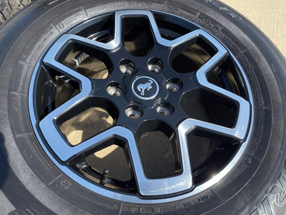 18" Ford Bronco wheels rims black 95213 Ranger tires tires BRIDGESTONE A/T SET