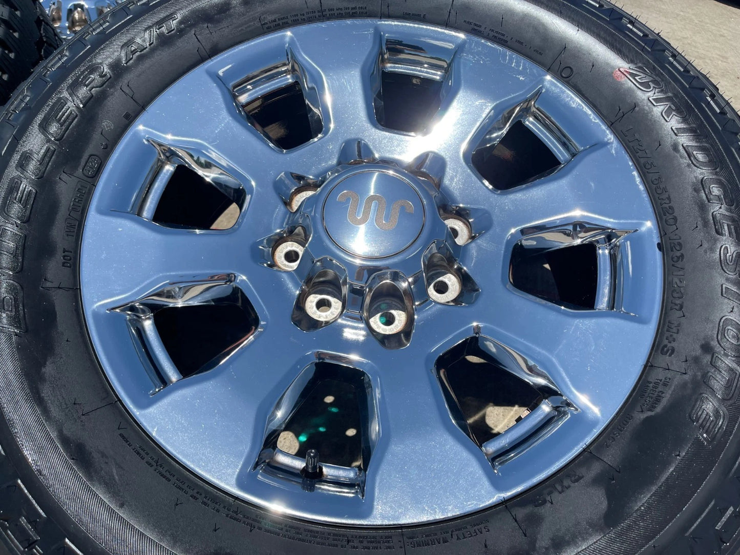 20" Ford F-250 King Ranch Lariat OEM 10100 rims wheels CHROME NEW BRIDGESTONE