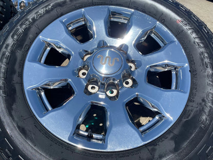 20" Ford F-250 King Ranch Lariat OEM 10100 rims wheels CHROME NEW BRIDGESTONE