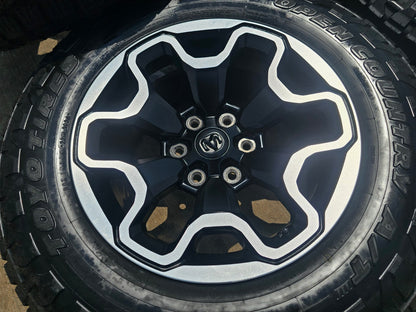 18" Dodge Ram 1500 TRX Black OEM 66002 wheels rims tires TOYO
