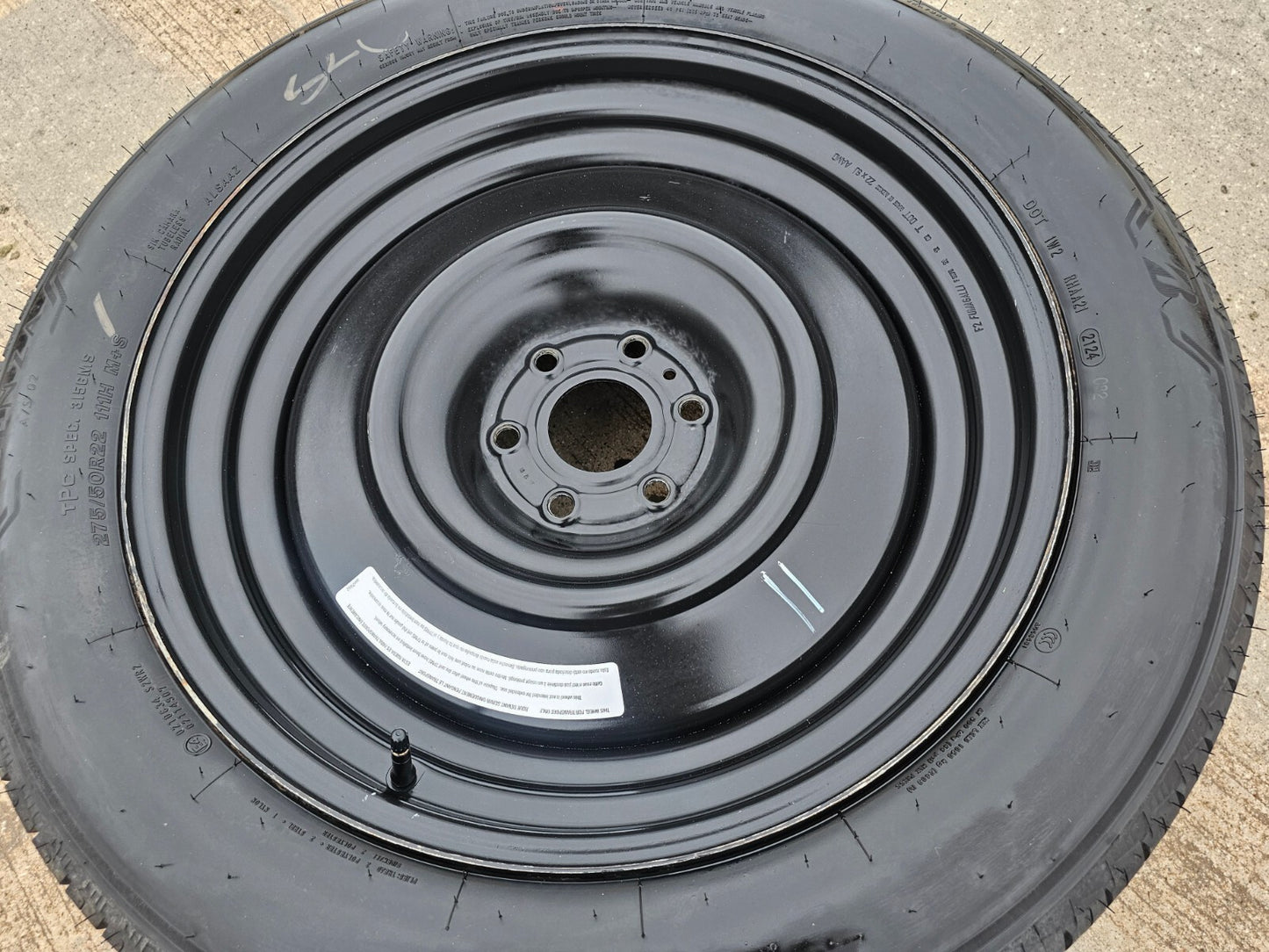 22" Chevy GMC Transport Steel OEM wheel rim Sierra Silverado Escalade tire