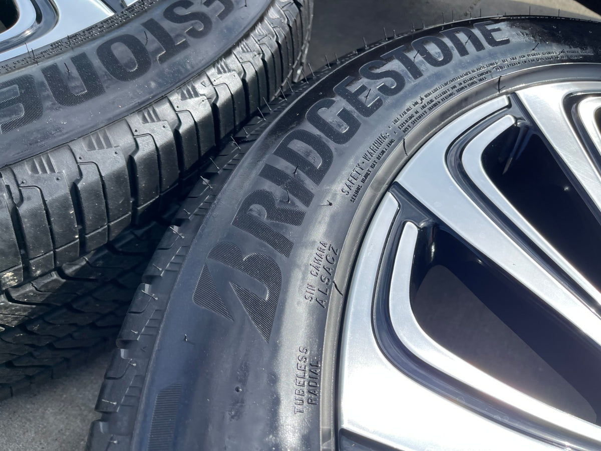 22" Lincoln Navigator OEM 10666 rims wheels BLACK LABEL BRIDGESTONE SET