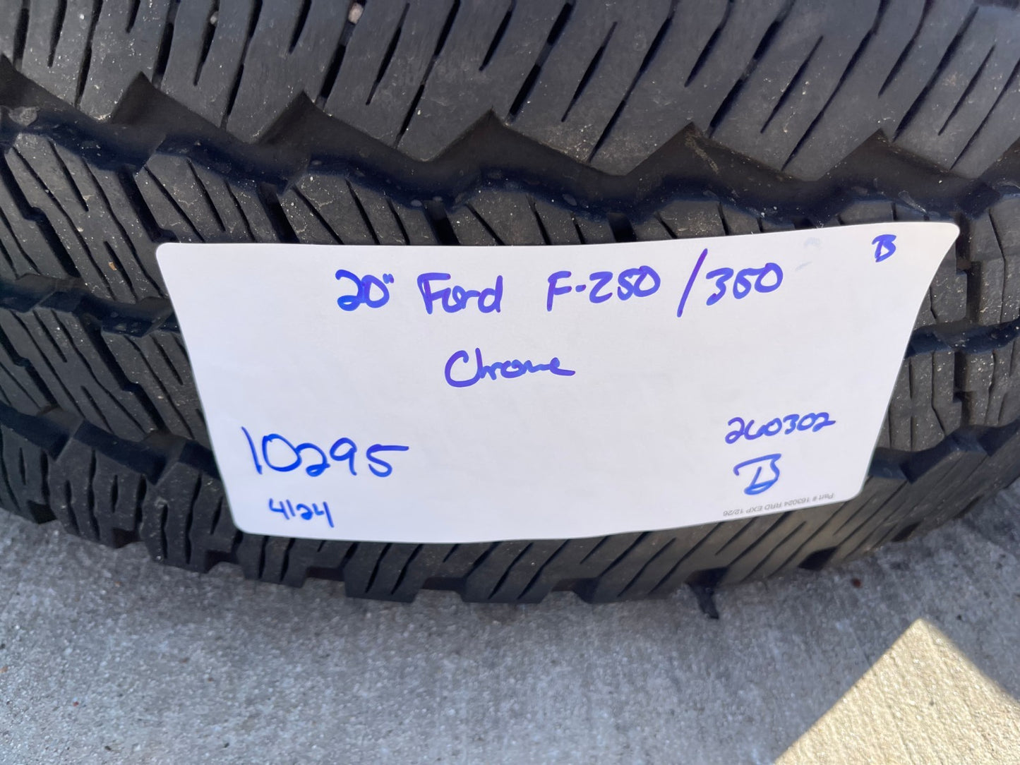 20" Ford F-250 F-350 OEM King Ranch 10295 25085 10552 wheels rims 2025 2026