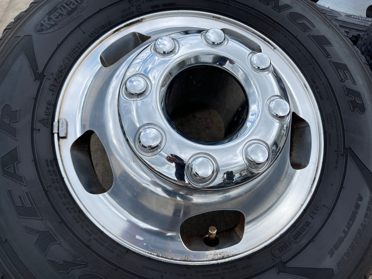 17" Ford F-350 Dually OEM 14077 14078 rims wheels 2023 2024 2025 GOODYEAR