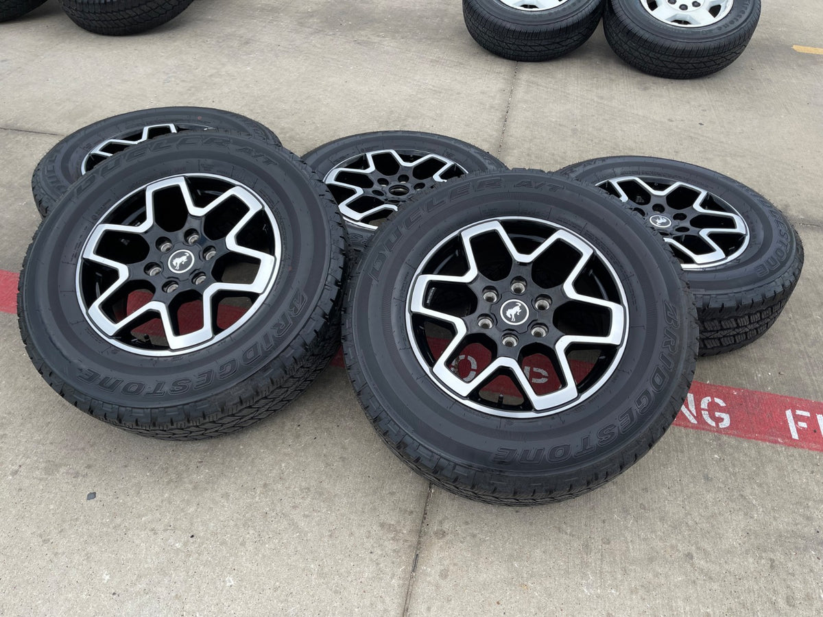 18" Ford Bronco wheels rims black 95213 Ranger SET 2024 2025 2026 2027 NEW