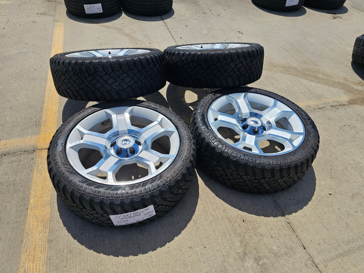 22" Ford F-150 LIMITED OEM 3750 white rims wheels Expedition SET