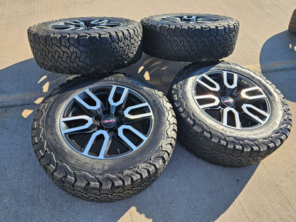 20" GMC Sierra Yukon Chevy OEM black 5914 5918 wheels rims tires BFG 35"