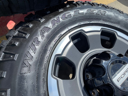 18" Ford F-250 F-350 OEM TREMOR rims wheels 10482 tires SET DURATRAC R/T 35" NEW