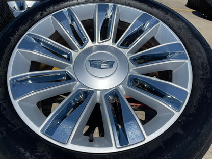 22" Cadillac Escalade PLATINUM OEM chrome wheels rims tires 4740