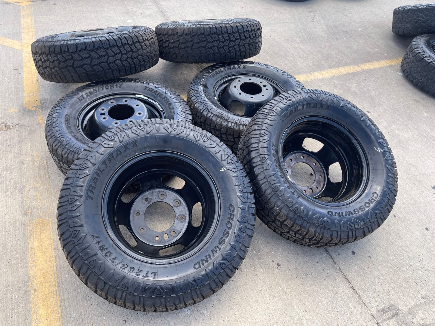 17" Dodge Ram 3500 Dually Laramie 8x200 wheels rims 2703 2704 OEM SET