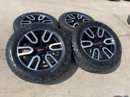 20" GMC Sierra Yukon AT4X Silverado OEM 5914 wheels rims SET GOODYEAR M/T