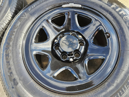 17" Chevy Tahoe PPV OEM Police Package 8111 wheels rims tires FIRESTONE