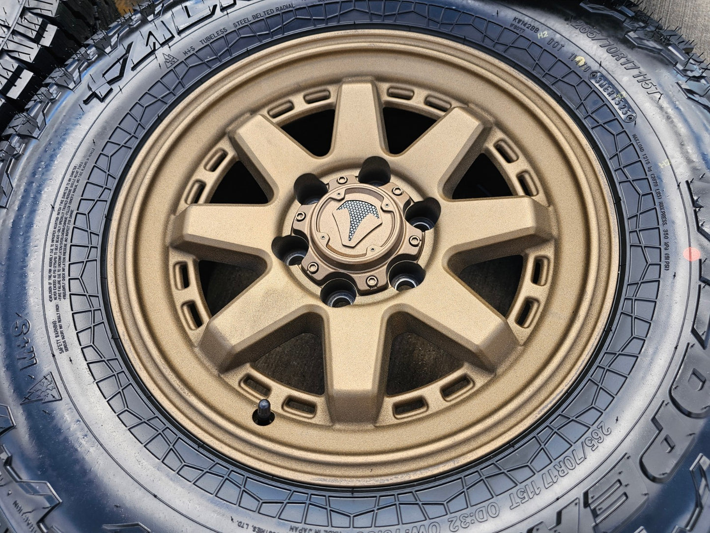17" 4Runner Toyota Tacoma OEM BRONZE wheels rims FJ FALKEN WILDPEAK A/T4 NEW