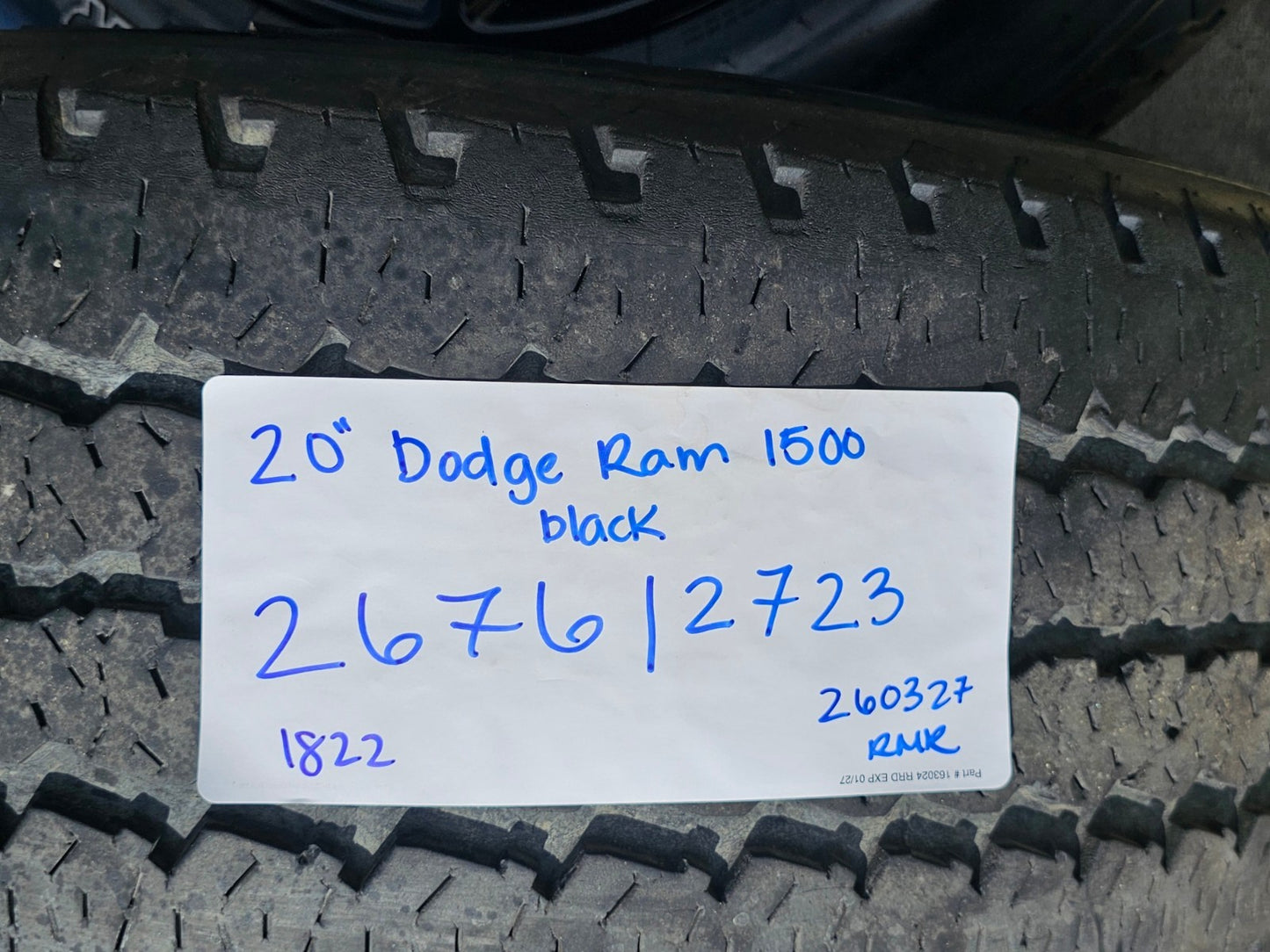 20" Dodge Ram 1500 OEM LIMITED Black 2676 2723 wheels rims FIRESTONE A/T