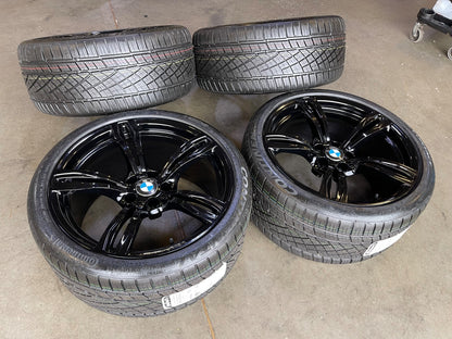 20" BMW M6 M5 OEM 71577 71578 wheels rims 5x120 Style 343 CONTINENTAL NEW