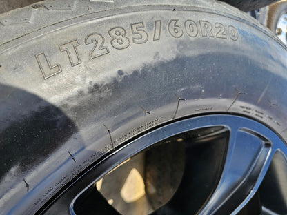 20" Dodge Ram 1500 OEM LIMITED Black 2676 2723 wheels rims FIRESTONE A/T