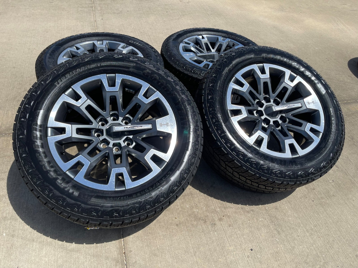 22" Hummer EV HEV 2500 OEM 8x165 wheels rims 2024 2025 2026 2027 NEW GOODYEAR