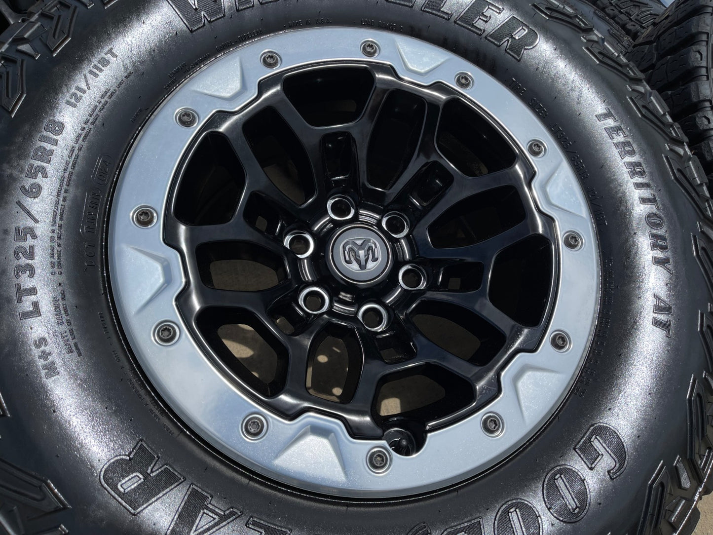 (5) 18" Dodge Ram 1500 TRX Beadlock OEM 2735 RHO wheels rims SET 2024 2025 2026