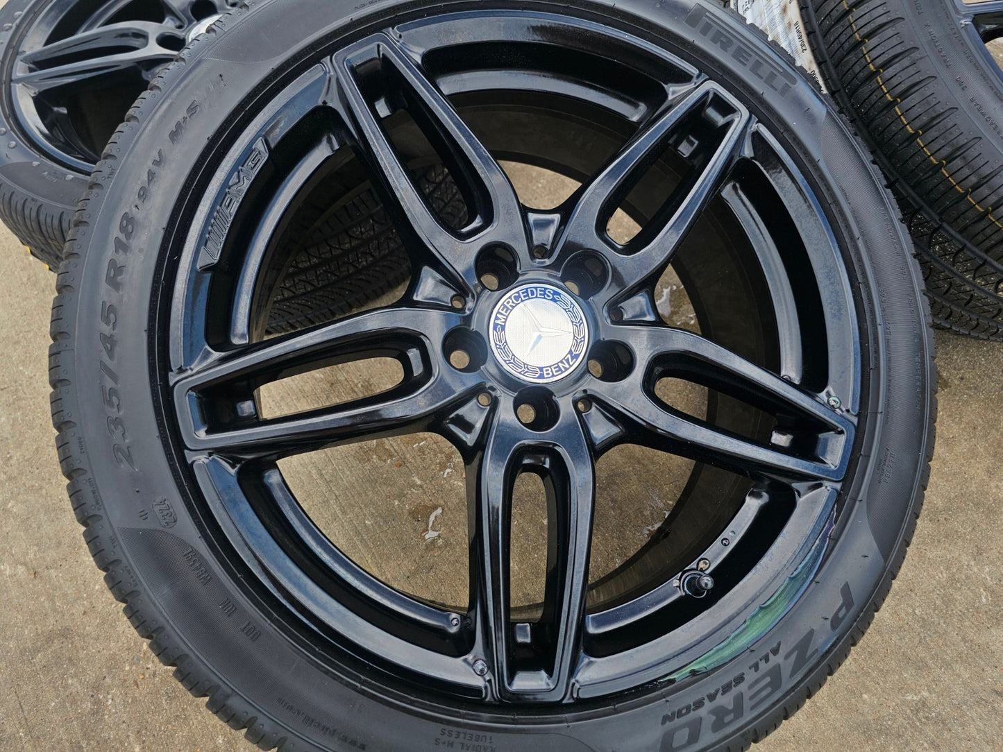18" Mercedes CLA250 C E S Class OEM 85530 wheels rims tires PIRELLI NEW