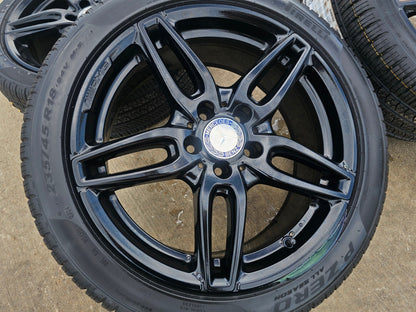 18" Mercedes CLA250 C E S Class OEM 85530 wheels rims tires PIRELLI NEW