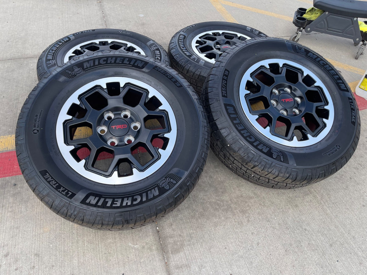 18" Toyota Tacoma 4Runner TRD OEM 94199 wheels rims 2025 2026 2027 MICHELIN NEW