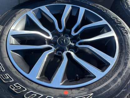 20" Dodge Ram 1500 OEM Laramie Long Horn wheels rims tires 2024 2025 NEW