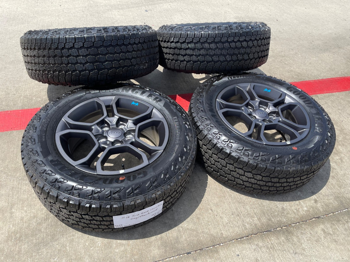 18" Jeep Grand Cherokee TRAILHAWK L OEM wheels rims 9309 BLUE Durango SET NEW