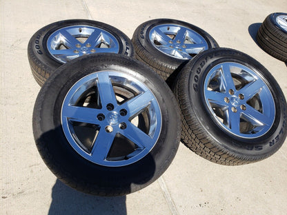 20" Dodge Ram 1500 OEM wheels rims 2364 chrome tires GOODYEAR