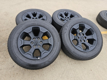 20" Dodge Ram 1500 OEM Laramie Black 2680 wheels rims 2024 2025 2026 BRIDGESTONE