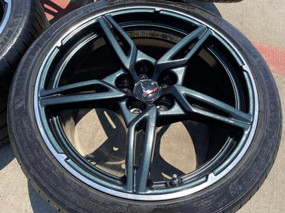 19" + 20" Chevy Corvette C8 OEM 14007 14008 wheels rims 2022 2023 2024 2025