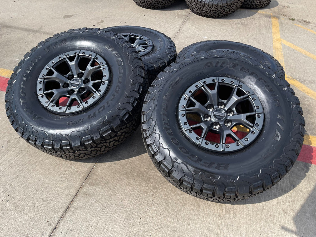 17" Ford F-150 Raptor R OEM BEADLOCK 10460 rims wheels 37" tires SET BFG NEW