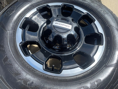 18" Ford F-250 F-350 OEM TREMOR rims wheels 10482 tires SET GOODYEAR A/T