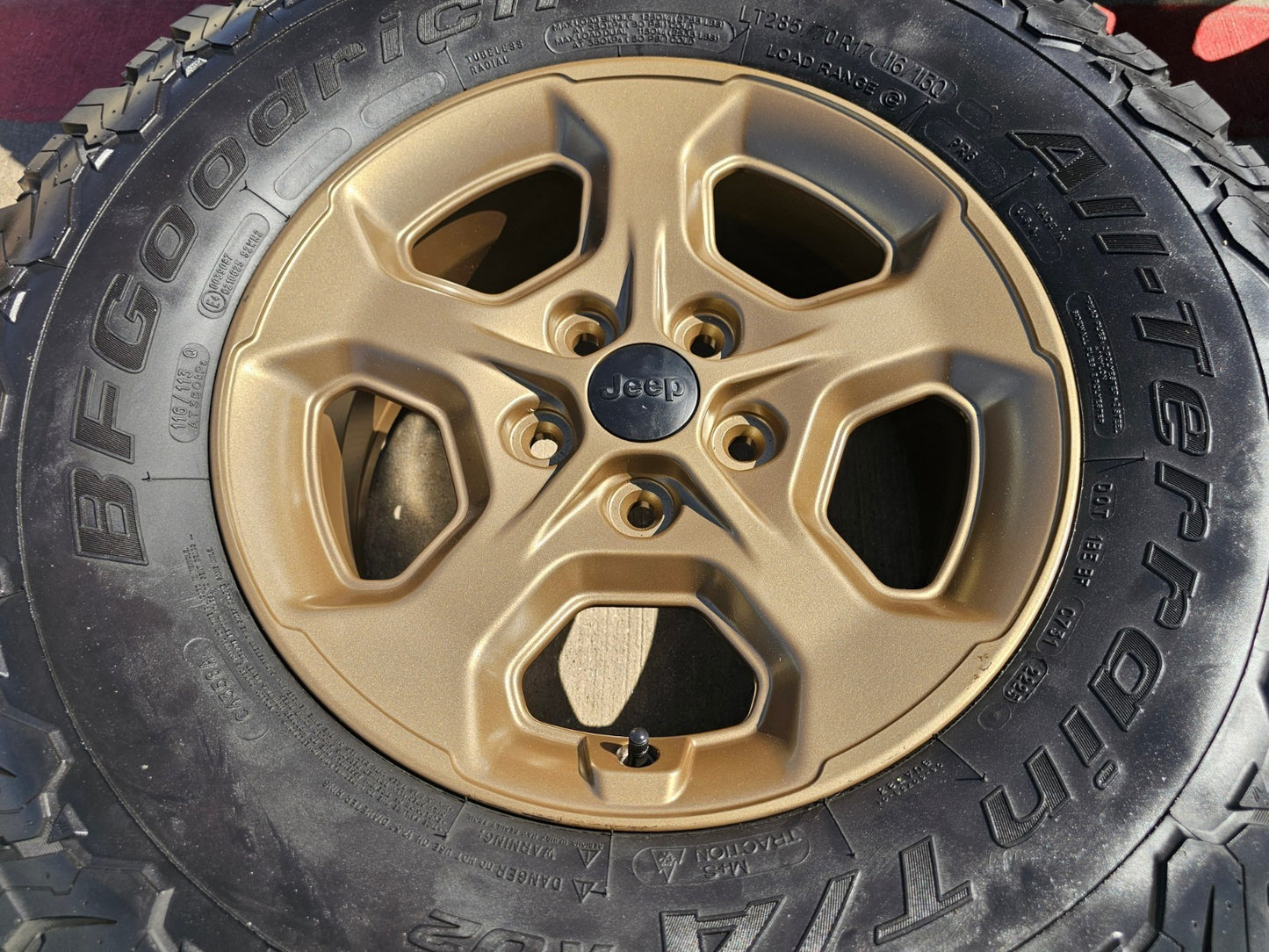 17" Jeep Gladiator RUBICON OEM wheels rims BRONZE Wrangler 9236 SET BFG A/T 33"