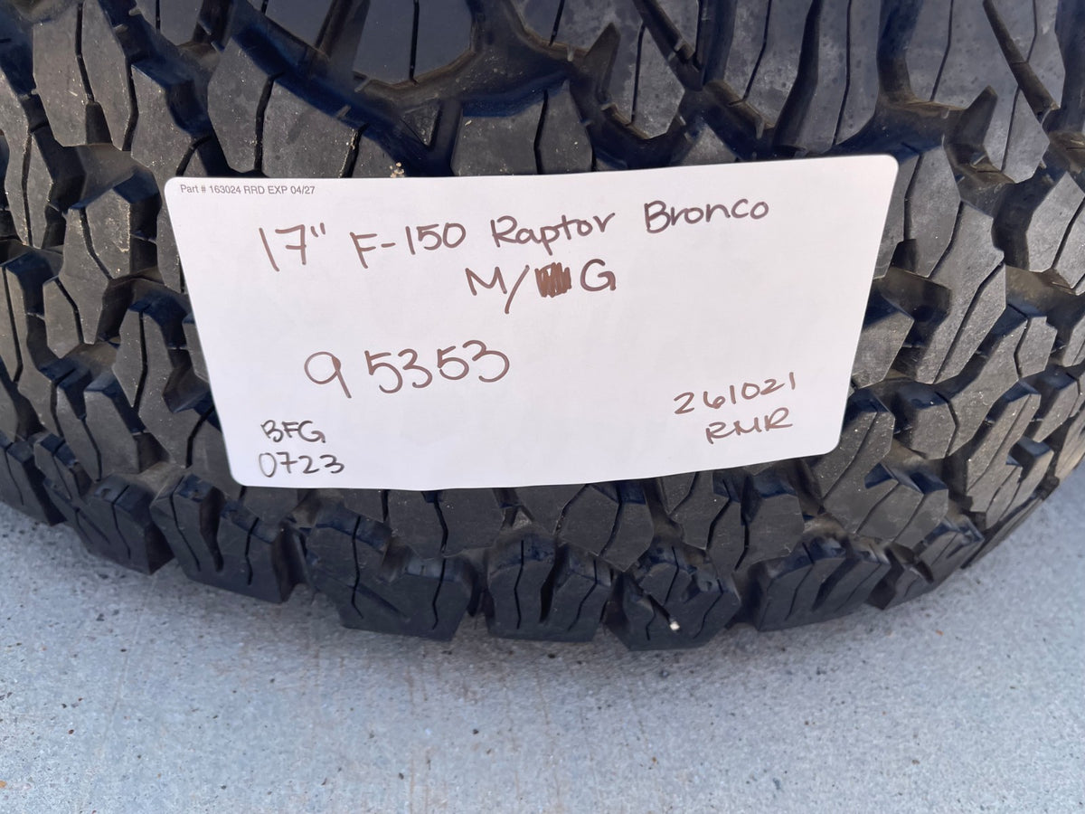 17" Ford F-150 Raptor Bronco OEM 95353 rims wheels SET BFG KO2 35" NEW