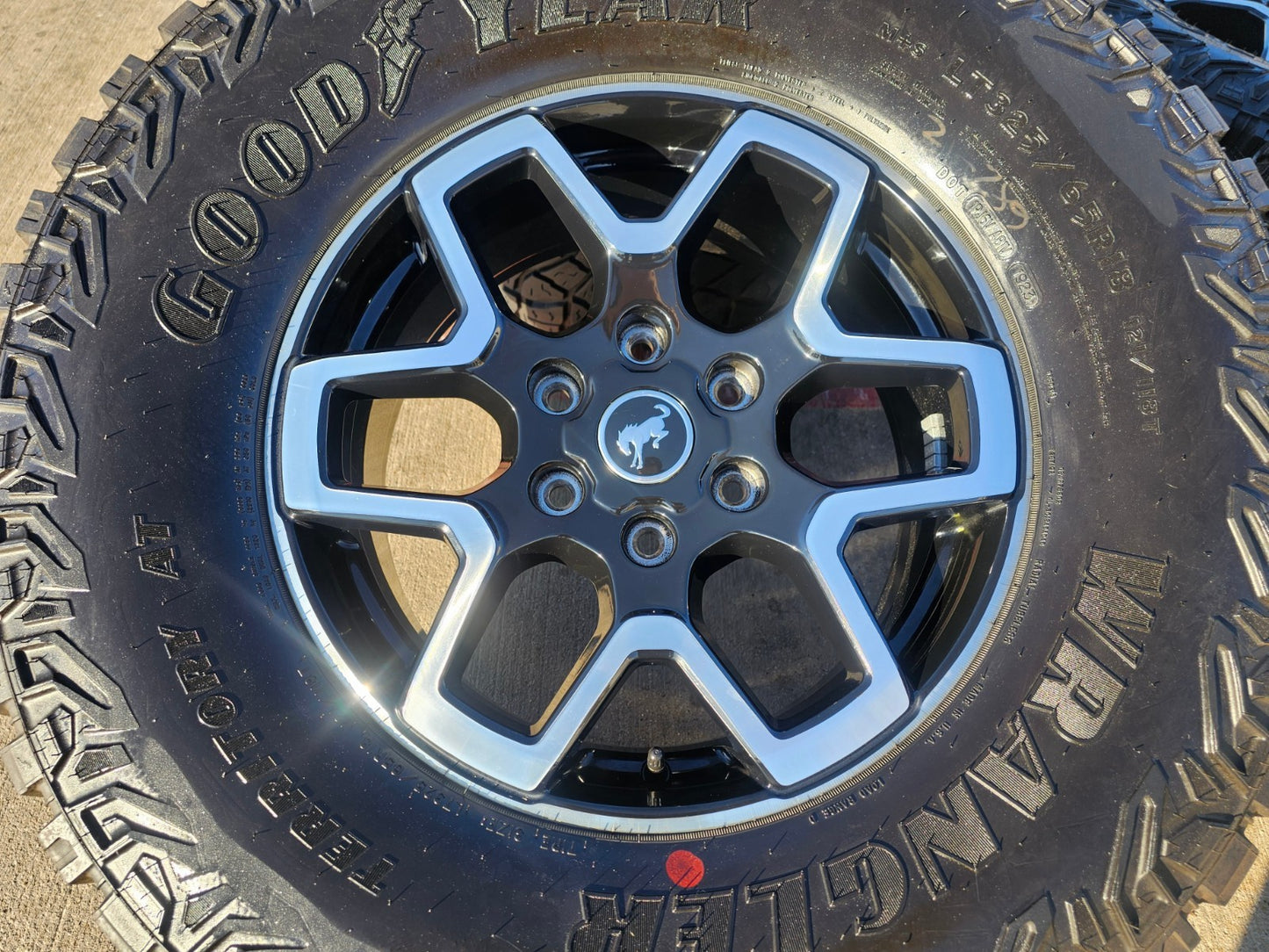 18" Ford Bronco wheels rims tires black 95213 Ranger GOODYEAR 35" DISCOUNTED