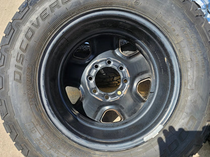 18" Dodge Ram 2500 3500 STEEL chrome OEM 2473 wheels rims tires COOPER