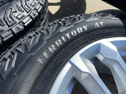 18" Chevy Silverado Suburban Tahoe OEM 14091 wheels rims GMC SET GOODYEAR A/T