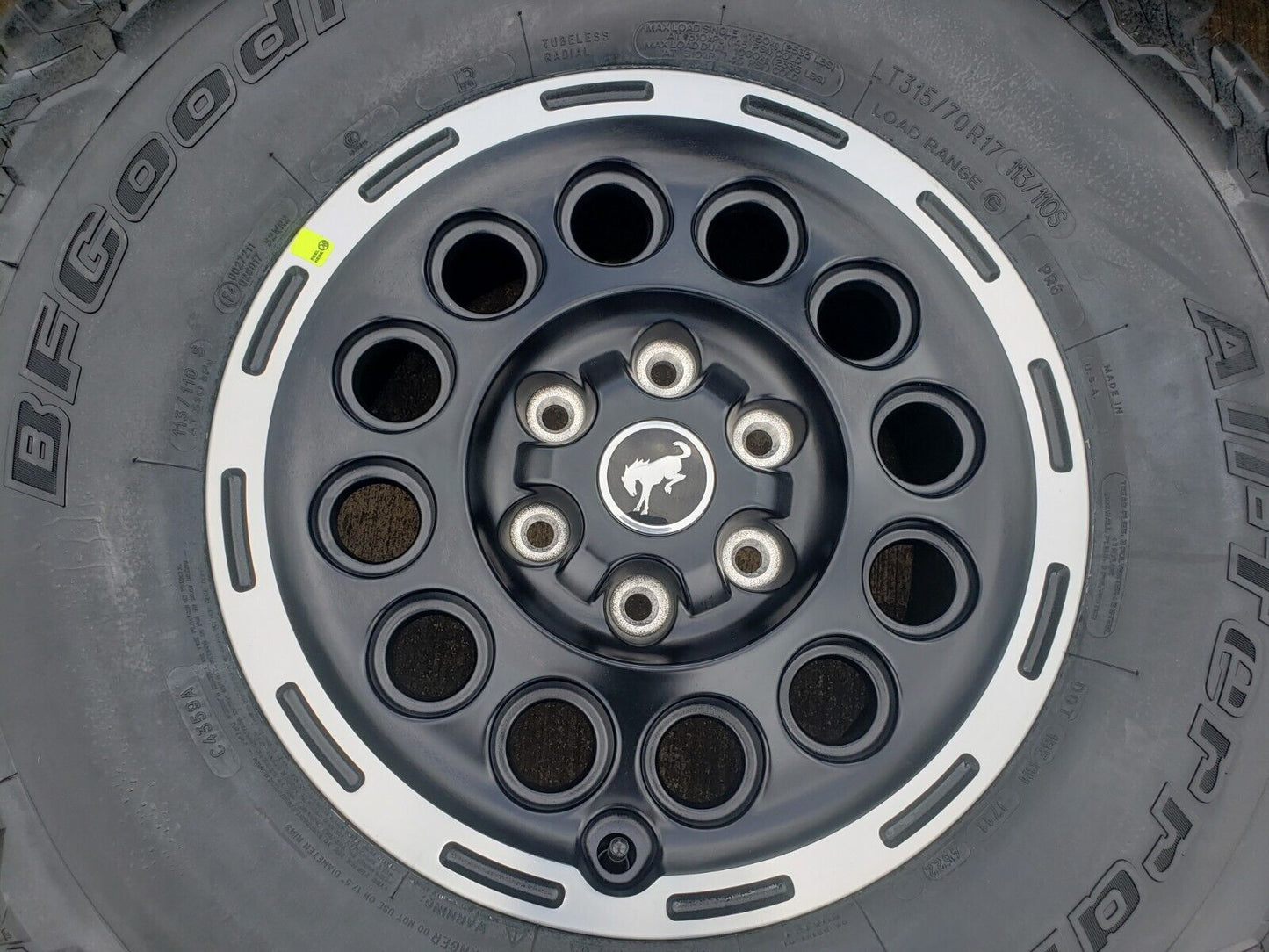 17" Ford Bronco HERITAGE SASQUATCH wheels rims tires 35" BFG NEW
