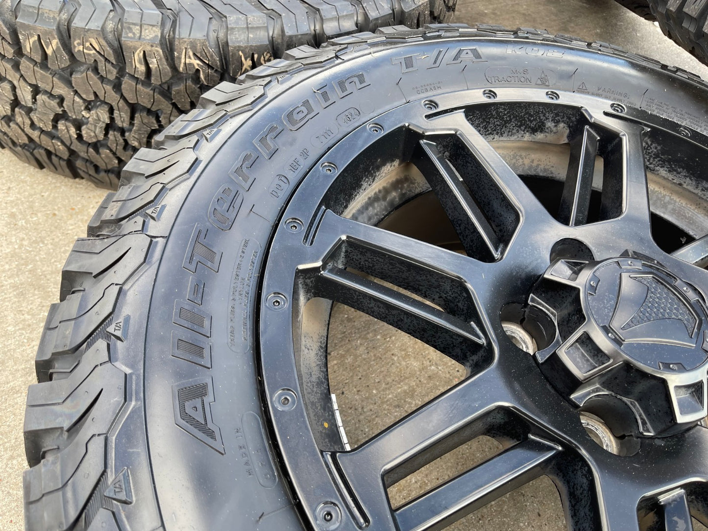 20" Toyota Tundra Sequoia T FORCE TSS TRD OEM black wheels rims 5x150 NEW BFG