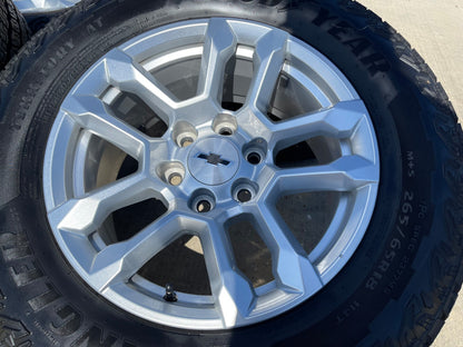 18" Chevy Silverado Suburban Tahoe OEM 14091 wheels rims GMC SET GOODYEAR A/T