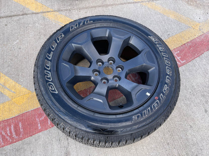 (1) 20" Dodge Ram 1500 OEM Laramie Black 2680 wheel Spare 2024 2025 2026